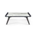 Rock plate wooden coffee table
