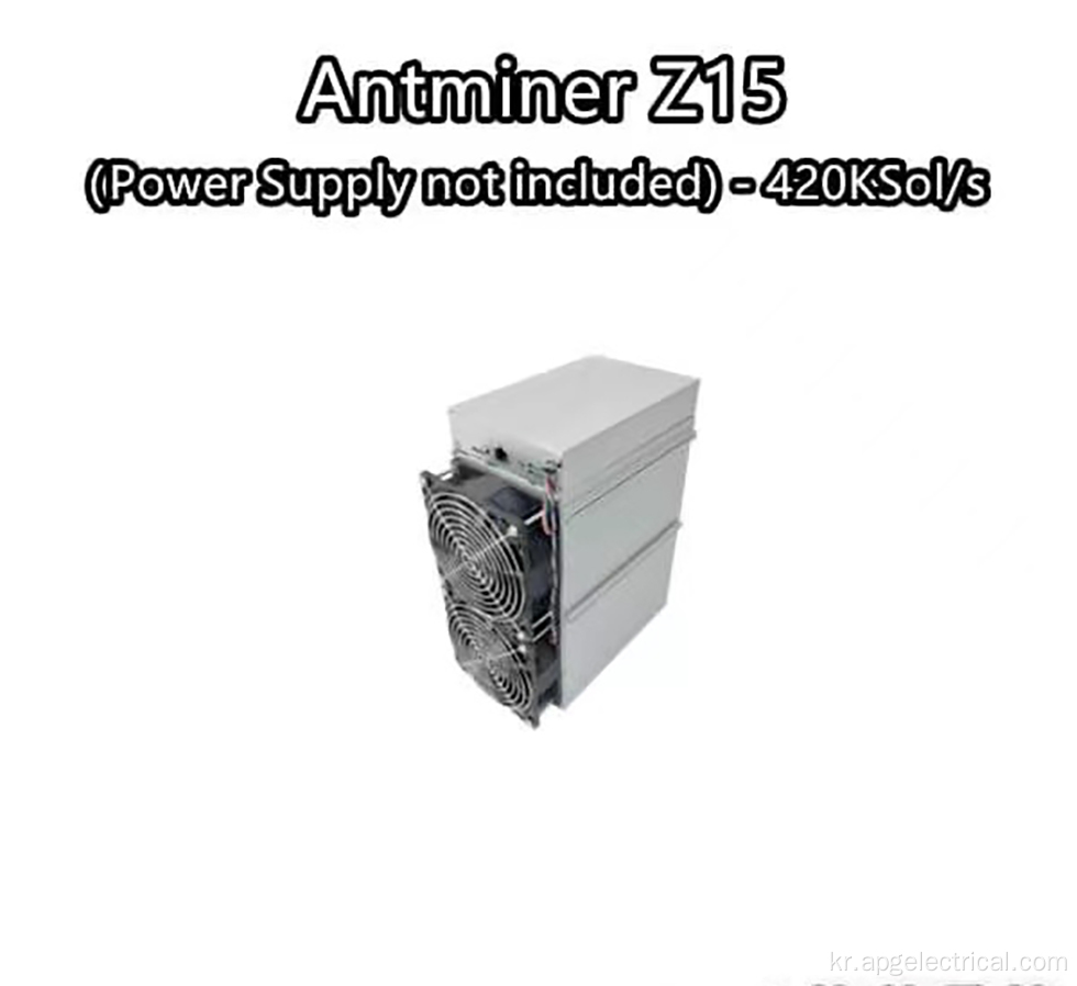 Z15 광부 420K 앤트 마이너 비트 메인 ZEC 채굴 기계