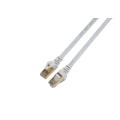 Cable Ethernet plano blindado Cat6a con enchufe RJ45