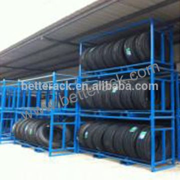 Tire Shelf,Warehouse Racking System ,foldable steel storage tyre rack