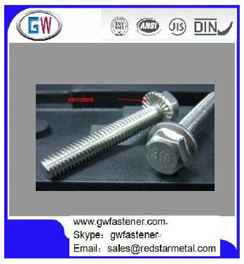 flange serrated bolts