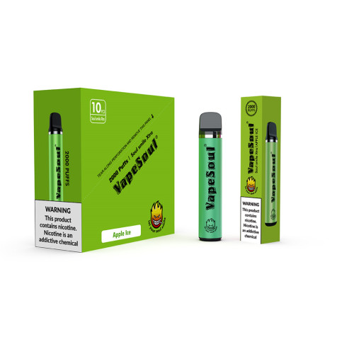 Original Vapesoul verfügbarer Vape 2000 Puffs auf Lager