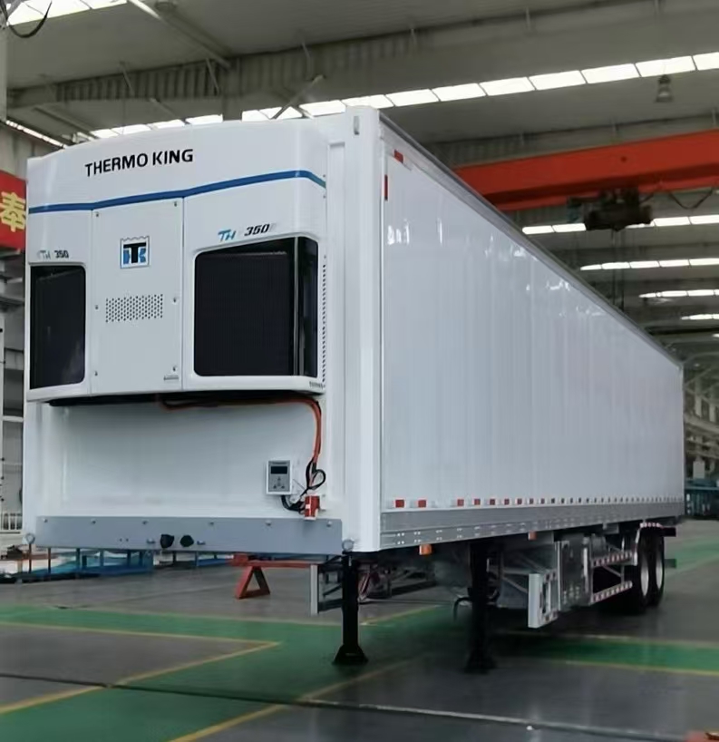 3 axles trailer refrigerated vehicle