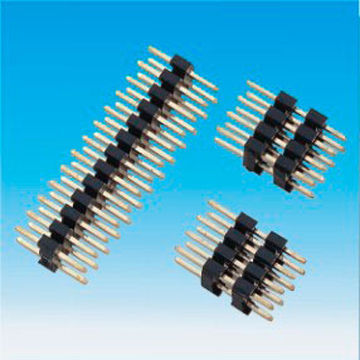 Pin Headers with 2.0mm, 0.079-inch, Dual-row, Straight Angle Type, Single/Double Insulator
