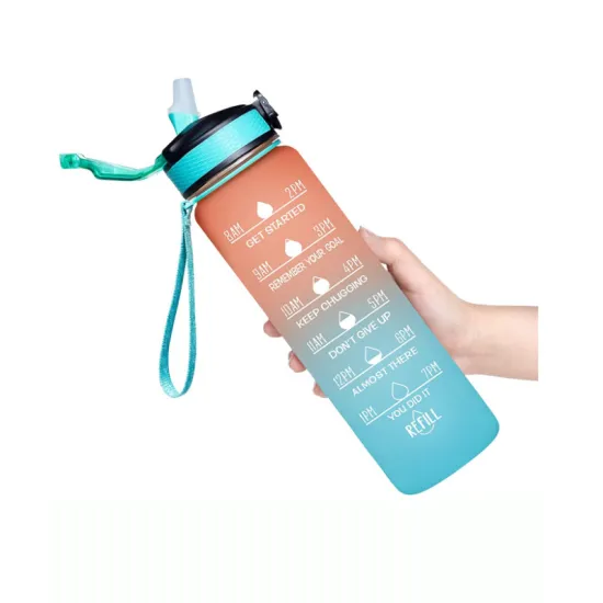 Amazon's Top Selling Gradient Plastic Space Cup with 1000ML Large Capacity - Perfect for Outdoor Sports