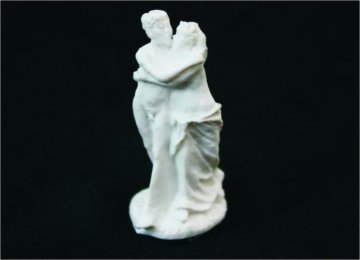 A13-5 Pe Plastic Jade White Sculpture 3d Scale Model Huged Couple