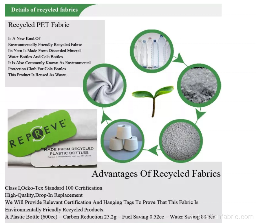 100％RETIPTリサイクルプラスチックスエード防水布