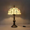 Elegante lámpara de mesa de vidrio para dormitorio y sala de estar