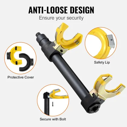 Universal Macpherson Strut Spring Compressor Kit with Yellow Protective Sleeve