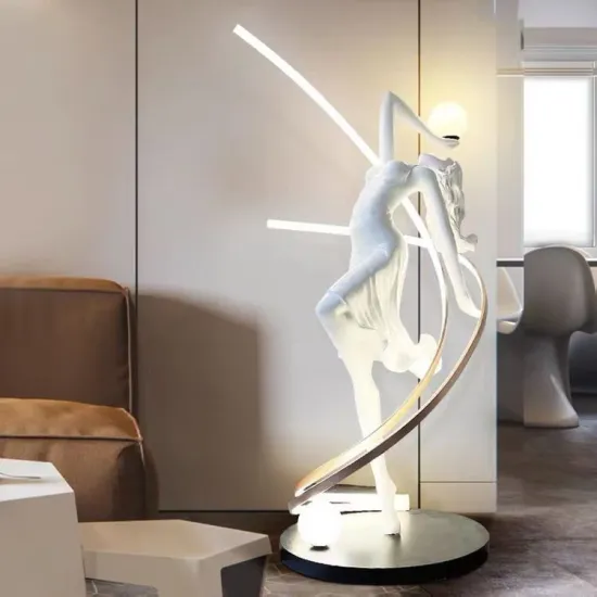 Creative Art Sculpture Ballerina LED Floor Lamp