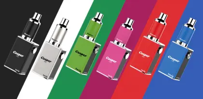 hecig Wax&dry herb vaporizer Casper Trio vaporizing