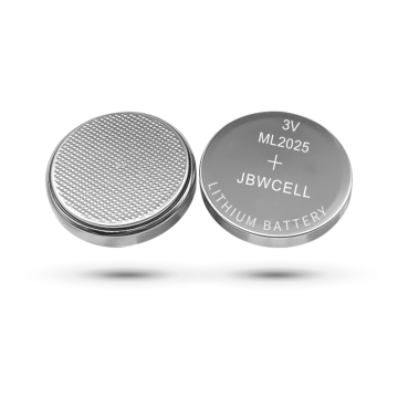ML2025 3V Bateria de lítio recarregável para alarmes de fumaça