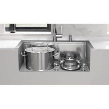 Topmount SUS304 Fregadero de cocina SUS304 de alta calidad sobre el mostrador