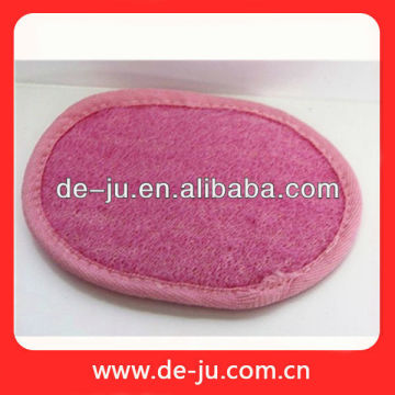 Bath Scrubber Pink Two Face Pad Body Polyester Exfoliating