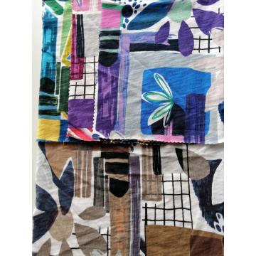 Cotton Slub Print Jersey