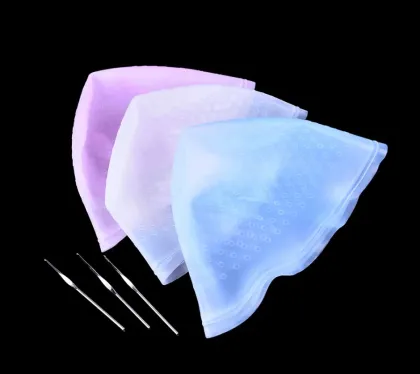 Silicone hair dye dye brightening hood with holes