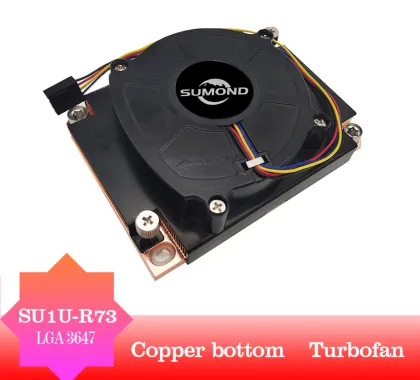 205W Rectangular 1U Server CPU Cooler with LGA3647 Socket