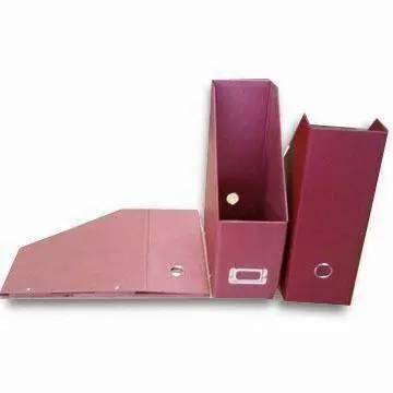 Foldable Magazine/File/Document Holders, Made of Rigid Paper Board, Measuring 24 x 32 x 7.5cm