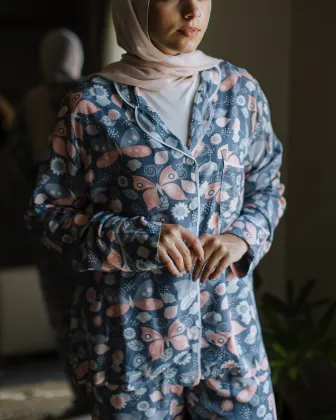 Custom OEM Printed Pajamas for Muslim Women