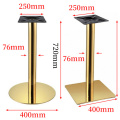 Gold Stainless Steel Dining Round Bar Table Bases