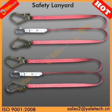 YL-E518 double energy absorber lanyard with hooks