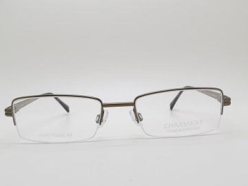 Gunmetal Pure Titanium Charmant Optical Frames Branded Optical Eyewear Ch16626 Gr