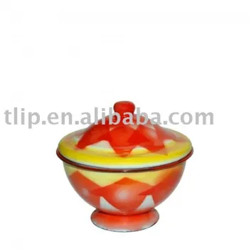 FOOTED BOWL WITH COVER