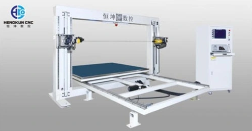 Horizontal Oscillating Knife Foam Cutter with Work Table