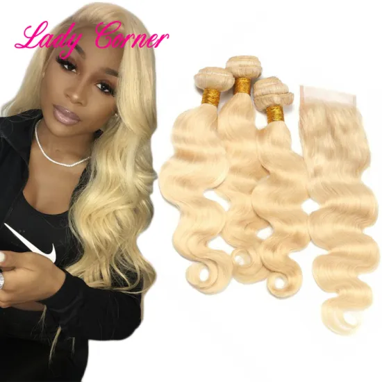 12A cuticle aligned hair from indian, unprocessed natural raw indian hair 613 bundles with frontal