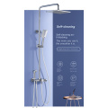 Wall-Mounted Brass Button Swith Shower Faucet Sets