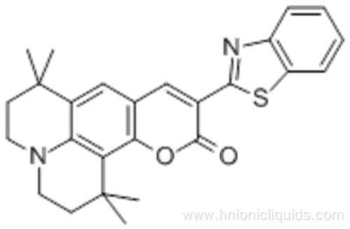 10-(2-Benzothiazolyl)-2,3,6,7-tetrahydro-1,1,7,7-tetramethyl-1H,5H,11H-(1)benzopyropyrano(6,7-8-I,j)quinolizin-11-one CAS No.:155306-71-1 CAS 155306-71-1