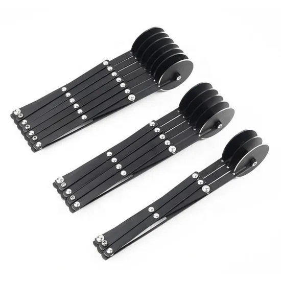 Professional Stainless Steel Pastry Tools Set: Expandable Dough Divider, 5-Wheel Lattice Roller, Bread Slicer & Fondant Cutter