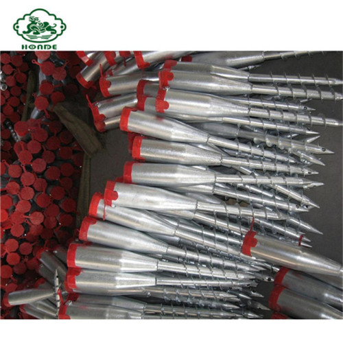 Galvanized Ground Screw Anchor untuk Sokongan Pembinaan