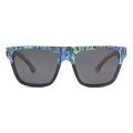 Shell Inlay Solid Wood Sunglasses