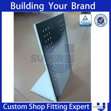 retail metal L shape sox pop up display