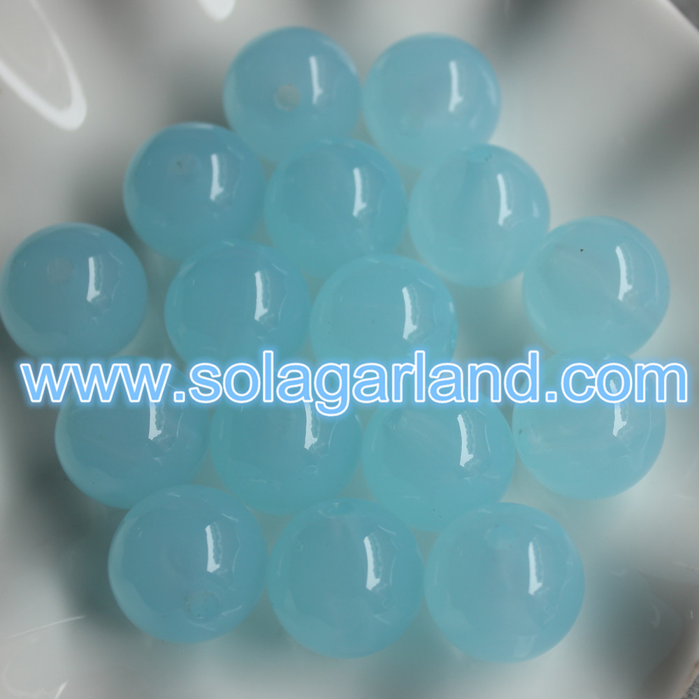 Acrylic Round Jelly Beads