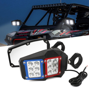ユニバーサルアルミニウムロールバーUTV RZR Polarisアクセサリー-1.75インチから2インチの鏡付き鏡