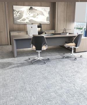 Eco-Friendly Nylon Lighter Grey Jacquard Carpet Tiles 50x50 Commercial Office Modular PE Backing
