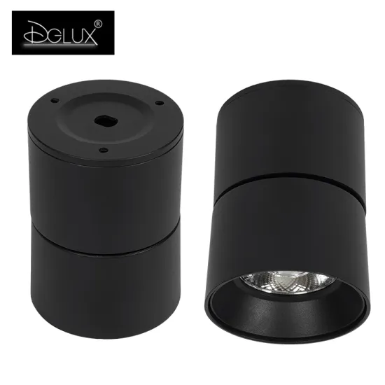 DGLUX Contemporary Adjust Spot Lamp - Black White Cob Cylinder 10W LED Downlights
