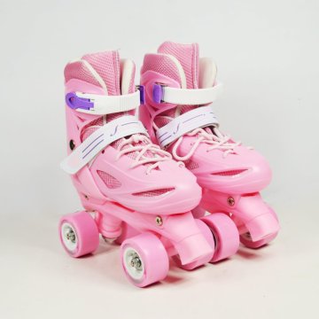 Electric roller skates flashing quad roller skate, pink roller skate, skate shoes with light up roller skate wheels