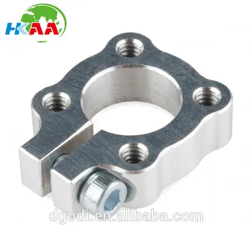Aluminum clamping hub used to attach hub mount gears to a shaft