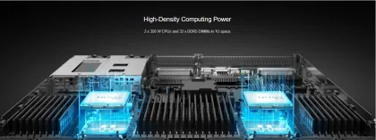 Good Price FusionServer 1288H V7 Rack Server with Intel Xeon Silver 4410T Processor by Huawei