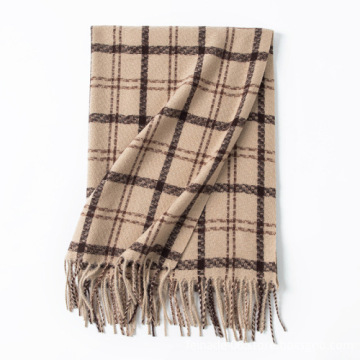Autumn & Winter Fashion: Sweet Plaid Cashmere Scarf for Women