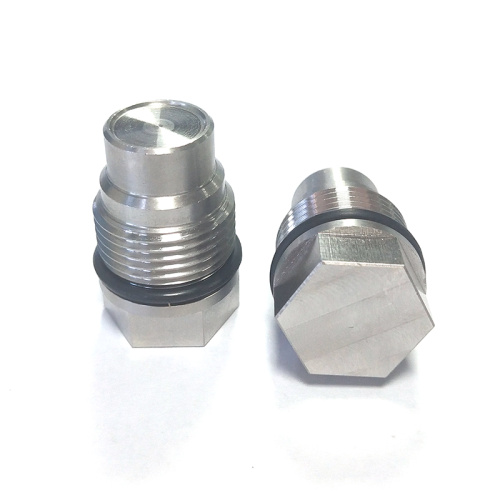 Stainless steel racing fuel rail plug valve