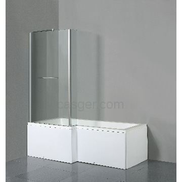 Simple bathtub with shower screen in CE