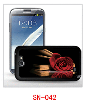 Flower Picture Galaxy Note2 Case 3d,pc Case Rubber Coating, With 3d Picture, Multiple Colors Available 