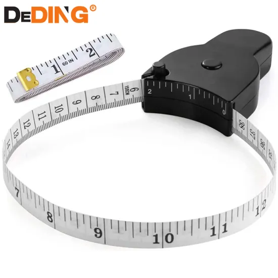 Popular ABS Plastic 1.5m black Waist tape measure