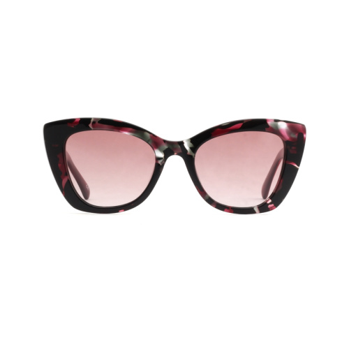 Forme classique surdimensionnée UV400 Shades Acetate Sunglasses