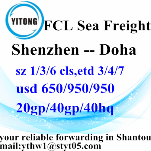 Ocean Freight Agente da Shenzhen a Doha