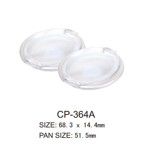 Empty Plastic Round Cosmetic Compact Packaging